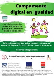 Campamento Digital en Igualdad los meses de junio y julio para peques