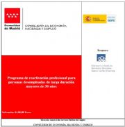 Programa de reactivación profesional para personas desempleadas de larga duración mayores de 30 años