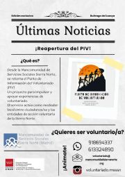 Reapertura del Punto de Información del Voluntariado (PIV)